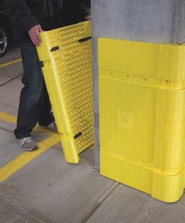 Sentry Parking Column Protector, Yellow, ARPRO PSP-050-Y-CTN