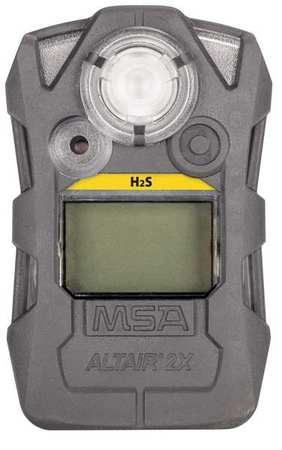 MSA SAFETY Gas Detector, Gray, H2S, 0 to 100 ppm 10154076