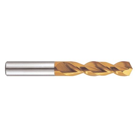 YG-1 TOOL CO Screw Machine Drill Bit, 7/16 in Size, 130  Degrees Point Angle, High Speed Steel, TiN Finish DN514028