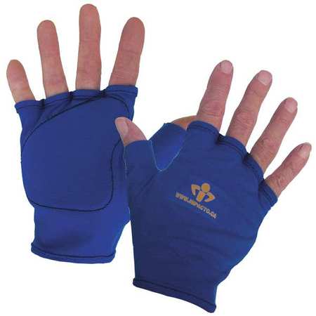 IMPACTO Impact Gloves, S, Blue, Fingerless, Right 50100120022