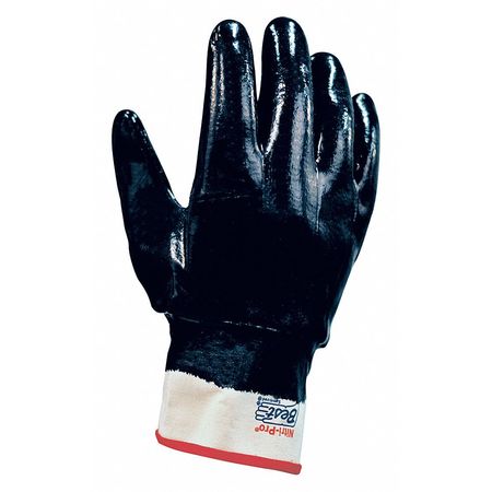 SHOWA Cut Res Gloves, Nitrile, L, Blue, PR 7166-10