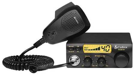 Cobra Electronics CB Radio, LCD, Amber, 40 Channels 19 DX IV