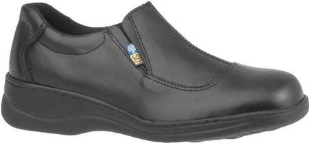 MELLOW WALK Size 8 Women's Loafer Shoe Steel Work Shoe, Black 4085 : 8E