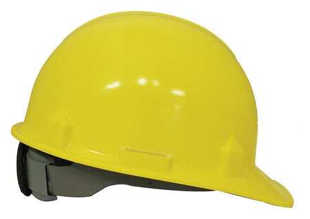 Jackson Safety Front Brim Hard Hat, Type 1, Class E, Ratchet (4-Point), Yellow 14833