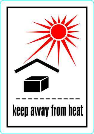STRANCO Label, Keep Away from Heat, 100 Labels HMSL-3506-P100