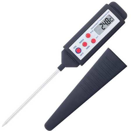 CONTROL CO 3-1/2" Stem Digital Pocket Thermometer, -58 Degrees to 572 Degrees F 4050