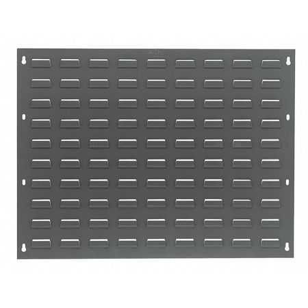 QUANTUM STORAGE SYSTEMS Steel Louvered Panel, 27 in W x 1/4 in D x 21 in H, Gray QLP-2721