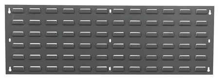 QUANTUM STORAGE SYSTEMS Steel Louvered Panel, 36 in W x 1/4 in D x 12 in H, Gray QLP-3612