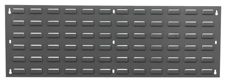 Quantum Storage Systems Steel Louvered Panel, 36 in W x 1/4 in D x 12 in H, Gray QLP-3612