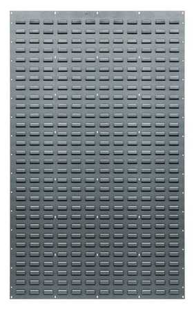 QUANTUM STORAGE SYSTEMS Steel Louvered Panel, 36 in W x 1/2 in D x 61 in H, Gray QLP-3661