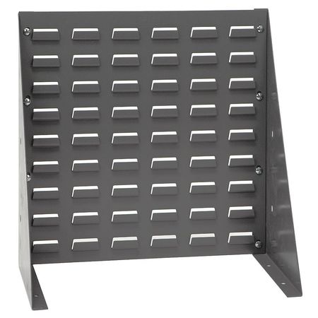 QUANTUM STORAGE SYSTEMS Steel Louvered Bench Rack, 18 in W x 1/4 in D x 20 in H, Gray QBR-1819