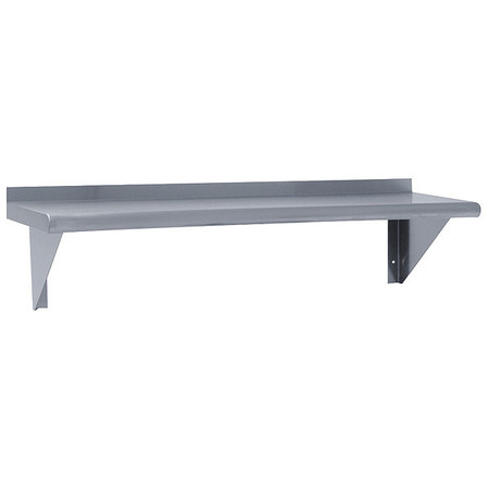 ADVANCE TABCO Stainless Steel Wall Shelf, 12"D x 48"W x 10-1/2"H, Silver WS-12-48