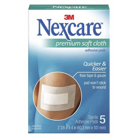 NEXCARE Gauze, Adhesive, Soft, Nexcare, PK3 H3564