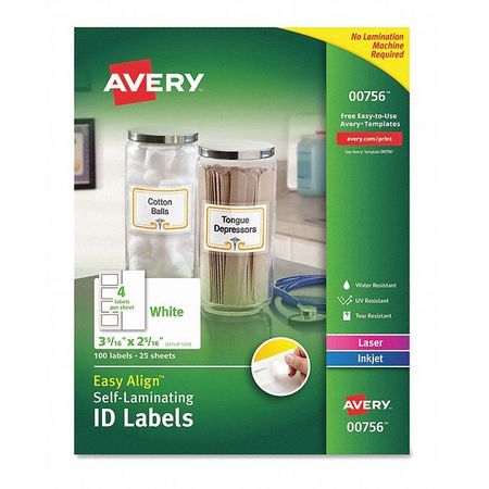 Avery Self-Laminating ID Label, 2.3
