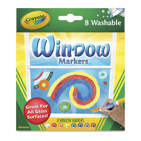 Crayola Marker, Windowfx, Wshbl, 8St 588165