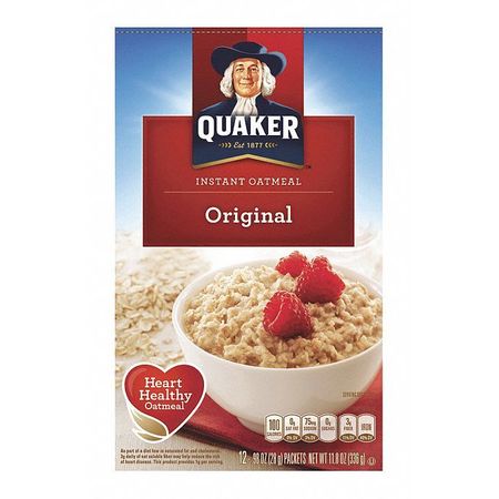 Quaker Oats Quaker Instant Oatmeal, Original, 12 PK 01210