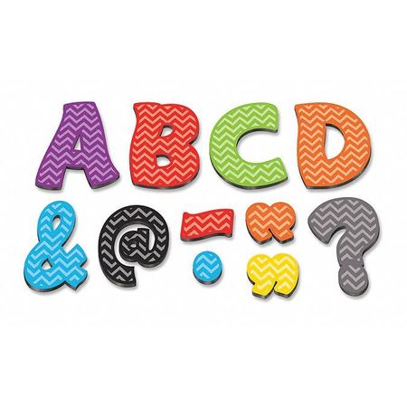 TEACHER CREATED RESOURCES Magnetic Letters, Chev, 3", PK67 77213