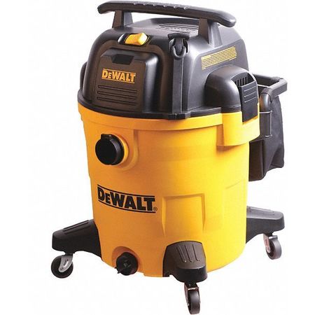 DEWALT Wet/Dry Vacuum, 12 gal., 5.5 HP, Poly, 1-7/8" Hose Dia., Disposable DXV12P