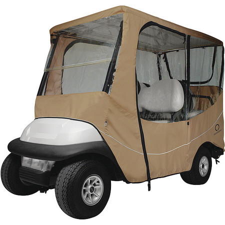 CLASSIC ACCESSORIES Golf Cart Enclosure Roof, 4 Person, Light Khaki, Long 40-046-345801-00