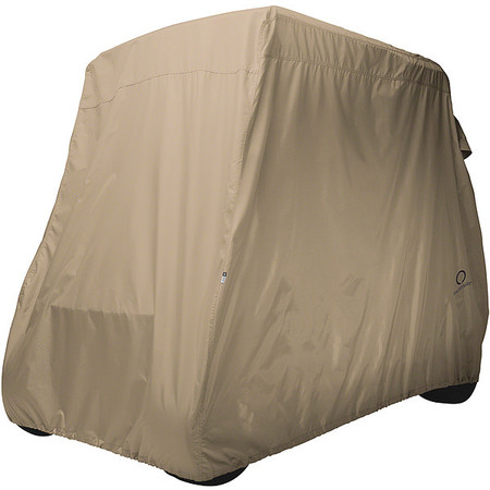 CLASSIC ACCESSORIES Golf Cart Cover, Long Roof, 4-Person, Khaki 40-039-345801-00