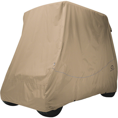 CLASSIC ACCESSORIES Golf Cart Cover, Short Roof, 2-person, Khaki 40-040-335801-00