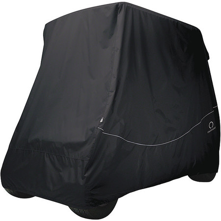 CLASSIC ACCESSORIES Golf Cart Cover, Long Roof, 4-Person, Black 40-064-340401-00