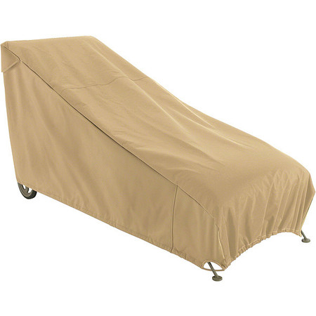 CLASSIC ACCESSORIES Terrazzo Chaise Lounge Cover, Large, Sand, 88"x36.5" 55-990-042001-EC