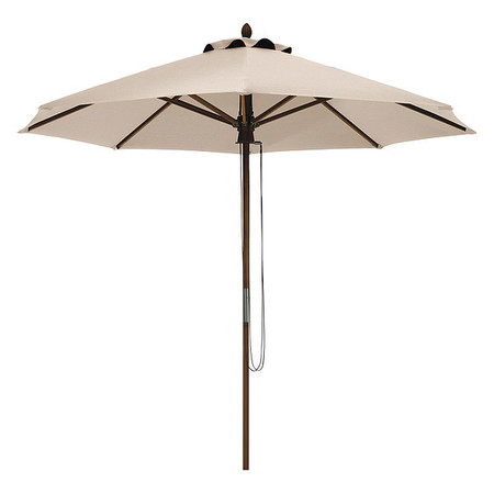 CLASSIC ACCESSORIES Umbrella, Rnd Aluminum Patio, Beige 9 in.,  50-005-030101-RT