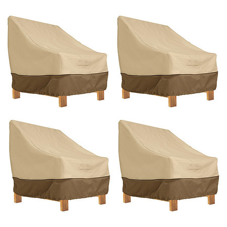 CLASSIC ACCESSORIES Veranda Deep Seated Lounge Chair Cover, 42"x38", 4PK 55-412-011501-4PK