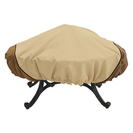 CLASSIC ACCESSORIES Cover, Large, Rnd Fire Pit, Beige 72942