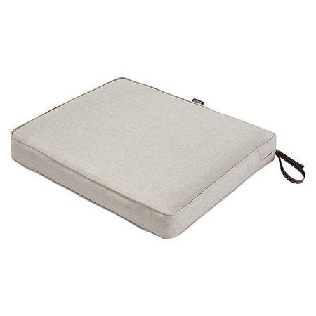 CLASSIC ACCESSORIES Rectangle Dining Seat Cushion, Grey, 21" 62-009-HGREY-EC