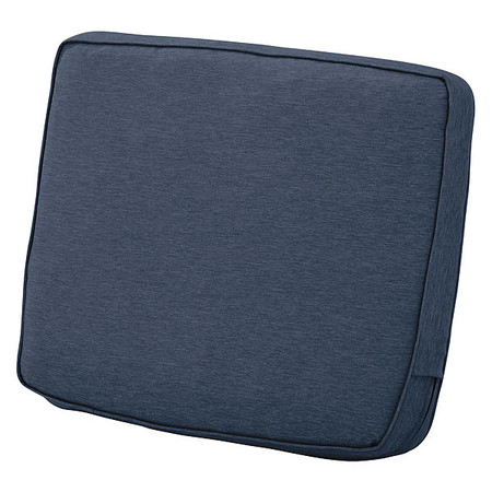 CLASSIC ACCESSORIES Lounge Back Cushion, Heather Indigo, 21" x 20" x 4" 62-024-INDIGO-EC