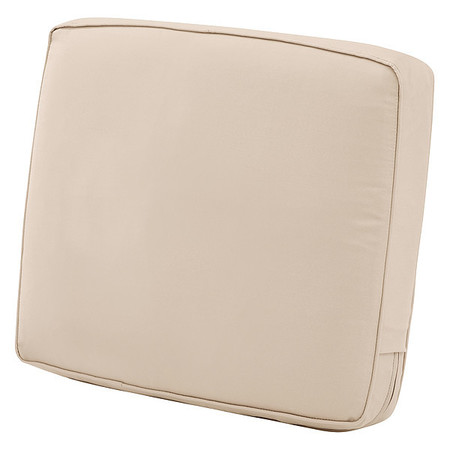 CLASSIC ACCESSORIES Lounge Back Cushion, Beige, 21" x 20" x 4" 62-024-BEIGE-EC