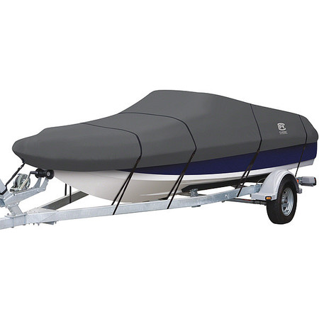 CLASSIC ACCESSORIES StormPro Deck Boat Cover, MdlD, Charcoal 20-298-111001-RT