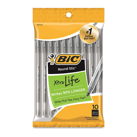 Bic Pen, Rnd Stic, Bk GSMP101BK