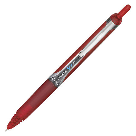 PILOT Pen, Precise, V7, Rt, 0.7Mm, Rd, PK12 26069