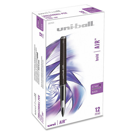 UNI-BALL Pen, Uniball, Air, 0.7Mm, Bk, PK12 UBC1927631