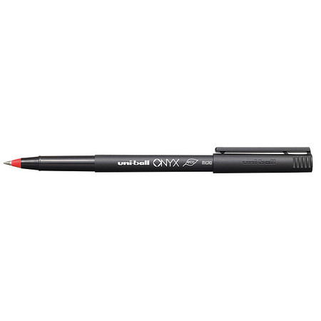 UNI-BALL Pen, Uniball, Onyx, 0.5Mm, Rd, PK12 UBC60042