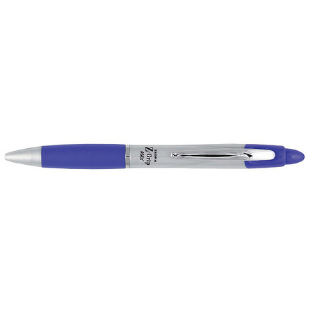 ZEBRA PEN Pen, Z-Grip Max, Bp, Rt, 1.0, Be, PK12 22420