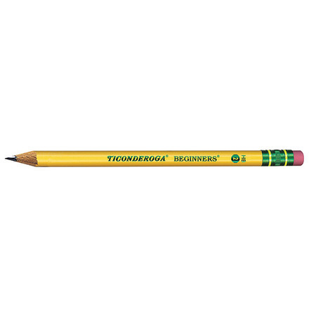 Ticonderoga Pencil, Beginner, #2, W/Eraser 13308