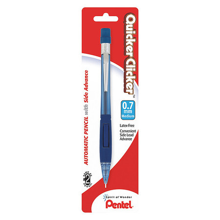 PENTEL Pencil, Qckrclicker, 0.7Mm, Be PD347TC