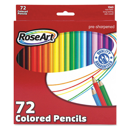 Roseart Pencils, Colored, Ast, 72Ct CYM79