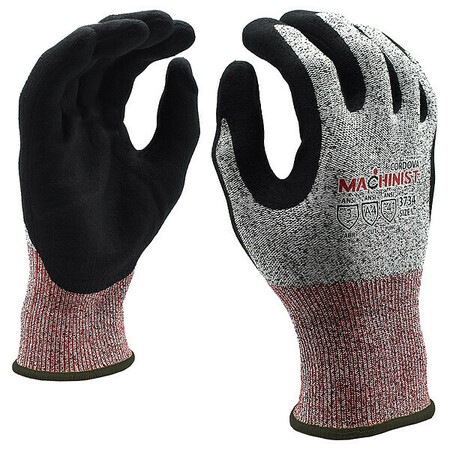CORDOVA Machinist Glove, HPPE Glass, A4, M, PR 3734M