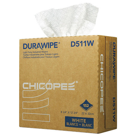 DURAWIPE Durawipe 500 Wiper, 1,824 Wipes, 12 PK D511W