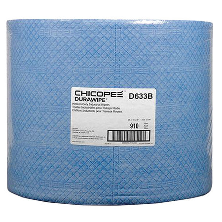 DURAWIPE Durawipe 600 Wiper, Jumbo Roll, Blue D633B