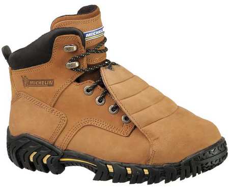 MICHELIN Size 10 W Men's 6 in Work Boot Steel 6-Inch Work Boot, Brown XPX761