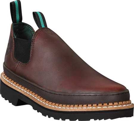 GEORGIA BOOT Size 11 W Men's Loafer Shoe Steel Work Shoe, Soggy Brown GS262