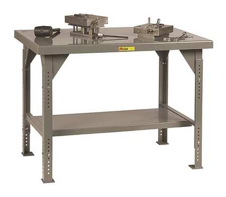 LITTLE GIANT Workbench, Steel, 72" W, 30" D WW3072-ADJ