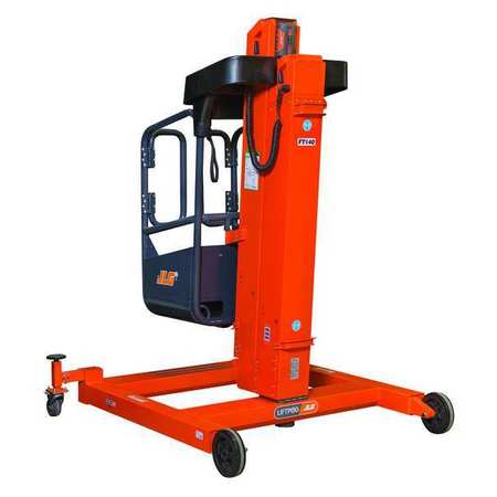 Jlg Personnel Lift, Push-Around Drive, 330 lb Load Capacity, 6 ft 6 in Max. Work Height FT140
