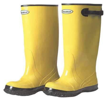 ZORO SELECT Overboots, Mens, Size 10, Yellow, PR 151010